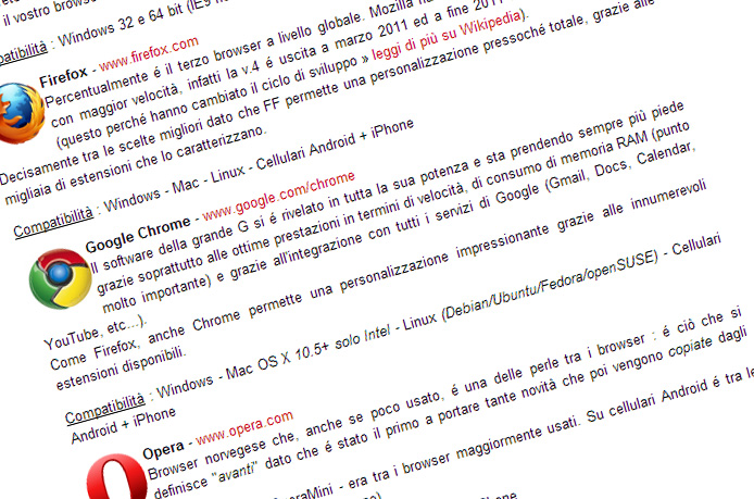 Lista dei migliori web browser