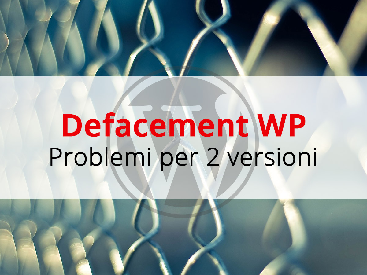 Defacement di articoli in WordPress