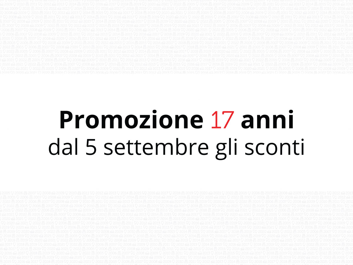 Promozione 17 anni: dal 5 settembre gli sconti