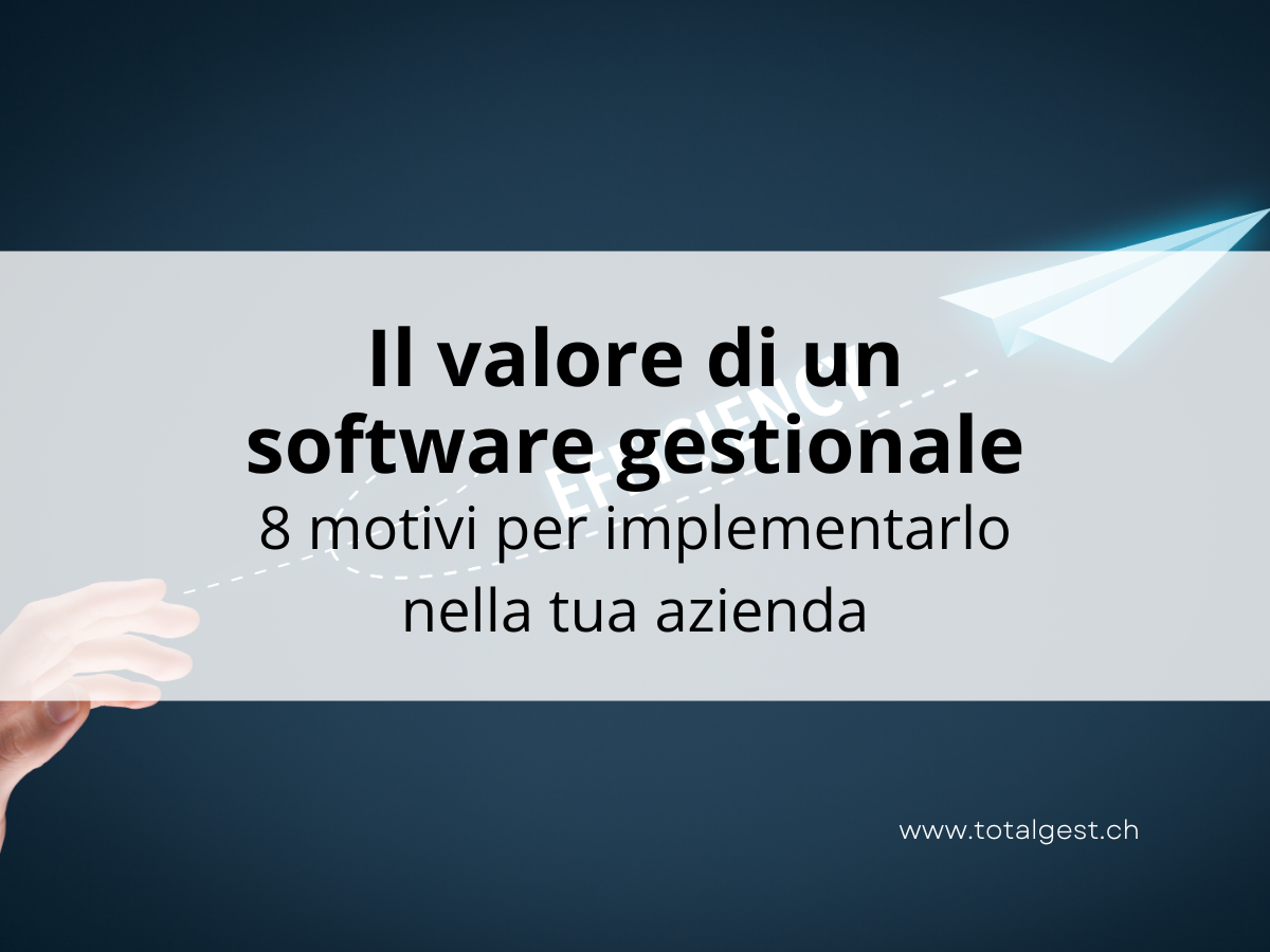 Il valore di un software gestionale